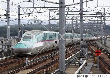 新青森駅に入線する東北新幹線E5系 新青森駅に入線する東北新幹線E5系 55011797