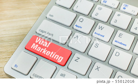 The red Viral marketing on keyboard business. The red Viral marketing on keyboard business. 55012016