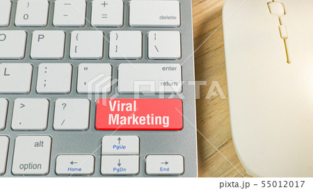 The red Viral marketing on keyboard business. The red Viral marketing on keyboard business. 55012017