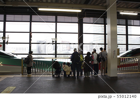 盛岡駅で分割作業中の東北新幹線 盛岡駅で分割作業中の東北新幹線 55012140