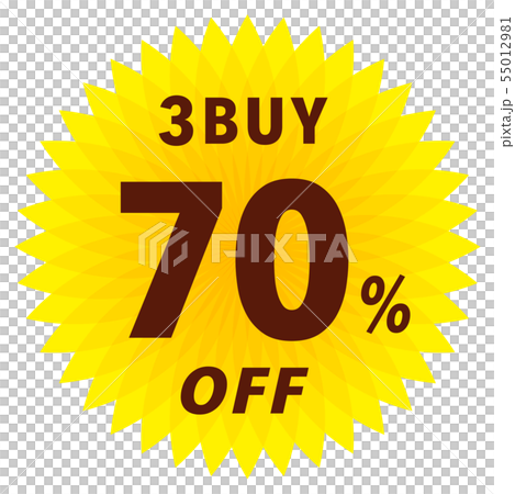 3BUY 70% OFF label 55012981