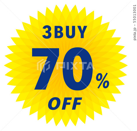 3BUY 70%OFF ラベル 55013001