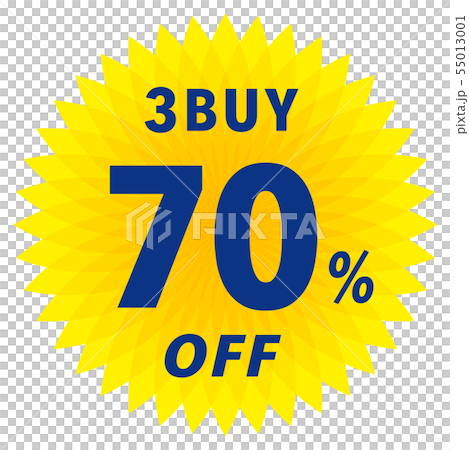 3BUY 70%OFF ラベル 55013001