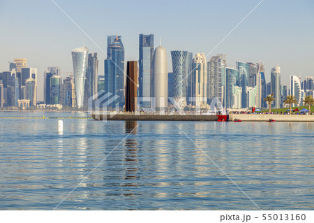 Skyscraper skyline in Doha, Qatar 55013160