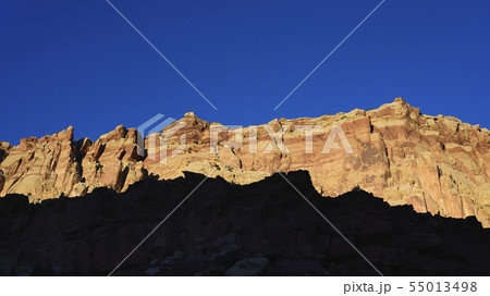 Cliff in shadow in Capitol Reef National Park, USA Cliff in shadow in Capitol Reef National Park, USA 55013498