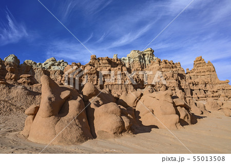 Hoodoos in Goblin Valley State Park, Utah, USA Hoodoos in Goblin Valley State Park, Utah, USA 55013508