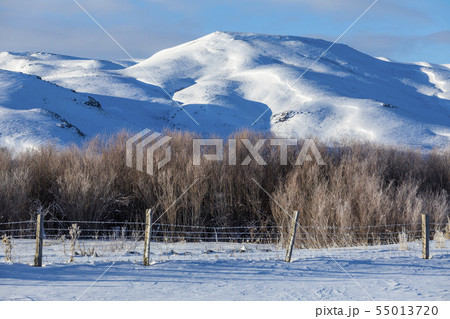 Snow capped mountains in Picabo, Idaho Snow capped mountains in Picabo, Idaho 55013720