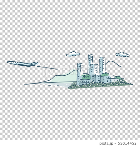 Background material Airplane travel (flip) 55014452