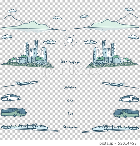 Material Mountains, buildings & various vehicles 55014458
