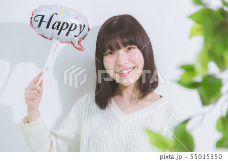 幸せな女性 55015350