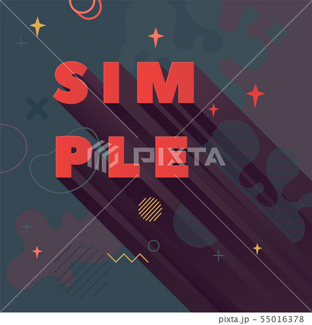 Modern abstract vector banner. Flat geometry 55016378