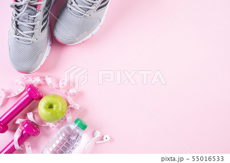 Healthy lifestyle, food and sport concept. Healthy lifestyle, food and sport concept. 55016533