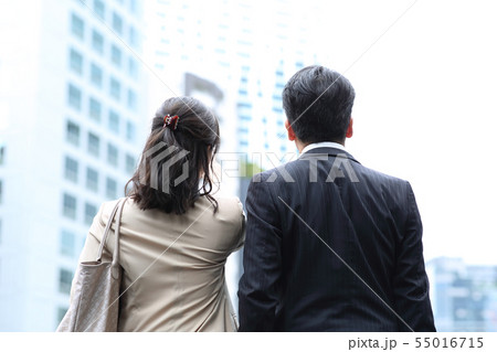 ビジネスマン男女　ミドル 55016715
