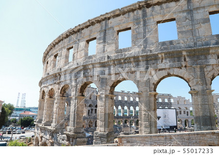 クロアチアのプーラの円形劇場(5) 55017233