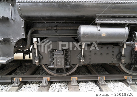 old steam train wheels detail 55018826