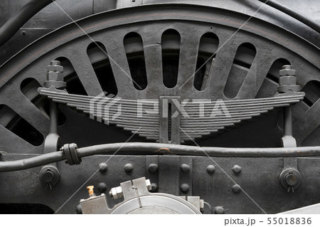 old steam train wheels detail 55018836