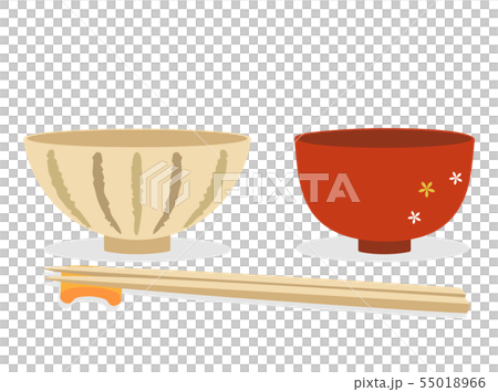 お茶碗4　箸 55018966