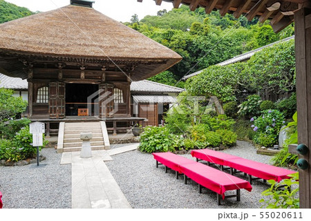 北鎌倉　円覚寺　山門から望む開基廟 55020611