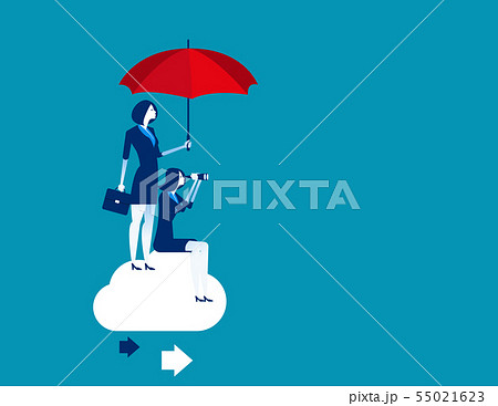 Business team with partnership and searching for 55021623