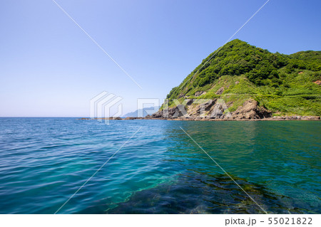 盃海水浴場の写真素材