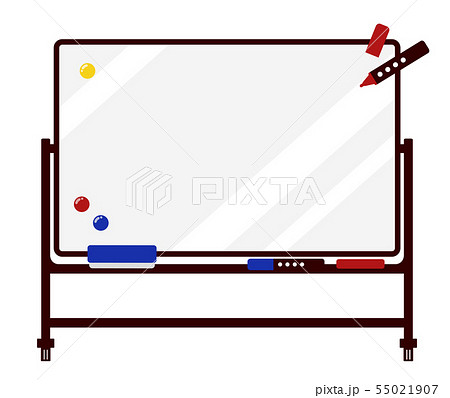 ホワイトボード ペン 磁石のイラスト素材