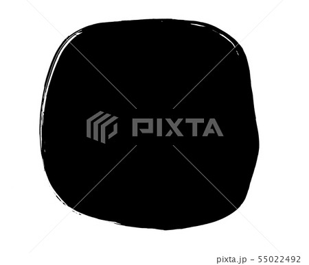 筆文字　黒い模様　背景素材　墨　イラスト 55022492