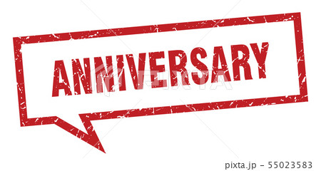 anniversary sign. anniversary square speech 55023583