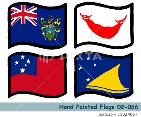 手描きの旗アイコン,ピトケアン諸島,の旗,イースター島,の旗,サモアの国旗,トケラウ,の国旗