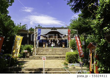 箱崎八幡宮　拝殿　参道　岡山市南区北浦 55024411