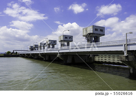児島湾締切堤防　岡山市南区 55026616