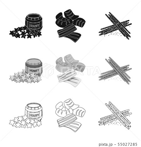 Isolated object of taste and seasonin logo. Collection of taste and organic vector icon for stock. Isolated object of taste and seasonin logo. Collection of taste and organic vector icon for stock. 55027285