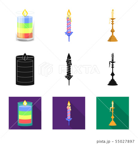 Isolated object of relaxation and flame icon. Collection of relaxation and wax stock vector Isolated object of relaxation and flame icon. Collection of relaxation and wax stock vector 55027897