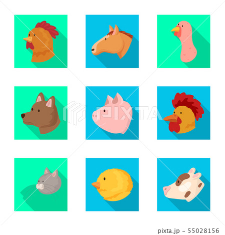Isolated object of agriculture and breeding icon. Set of agriculture and organic vector icon for Isolated object of agriculture and breeding icon. Set of agriculture and organic vector icon for 55028156