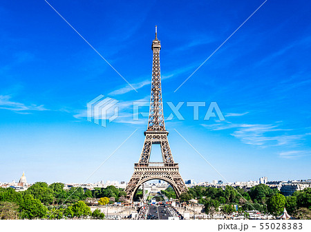世界遺産 パリのセーヌ河岸 エッフェル塔の写真素材 5502