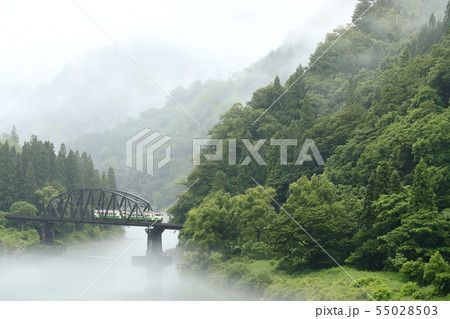 川霧の只見線 川霧の只見線 55028503