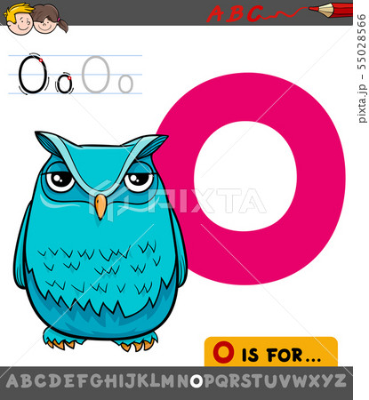 letter O worksheet with cartoon owl letter O worksheet with cartoon owl 55028566