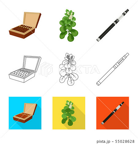 Vector illustration of refuse and stop logo. Collection of refuse and habit stock vector 55028628