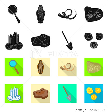 Isolated object of story and items symbol. Set of story and attributes stock vector illustration. 55028853