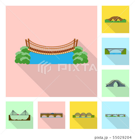 Vector design of bridgework and bridge sign....のイラスト素材 [55029204] - PIXTA