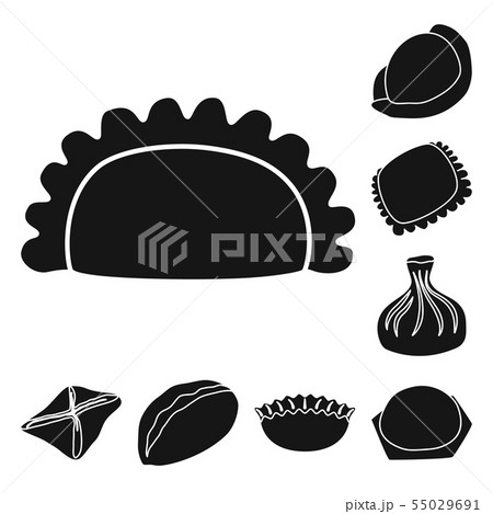 Vector illustration of cuisine and appetizer icon. Set of cuisine and food stock symbol for web. 55029691