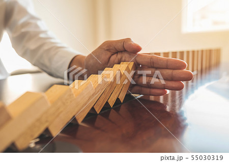 Problem Solving,Close up view on hand of business 55030319