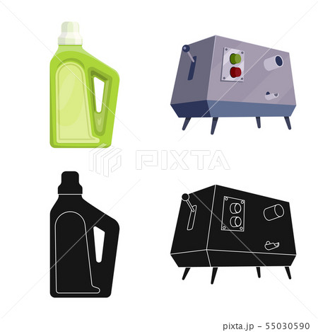 Vector illustration of farm and agriculture icon. Set of farm and technology stock symbol for web. Vector illustration of farm and agriculture icon. Set of farm and technology stock symbol for web. 55030590