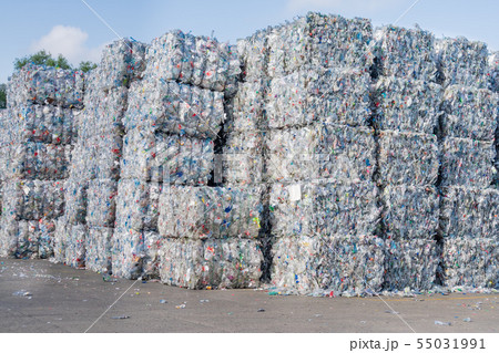 Plastics recycling centers and raw material 55031991