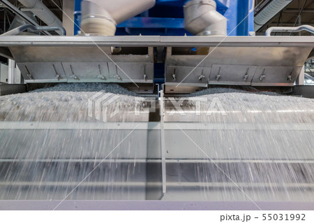 Plastics recycling centers and raw material 55031992