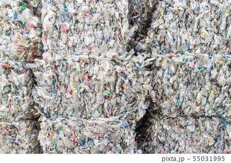Plastics recycling centers and raw material 55031995