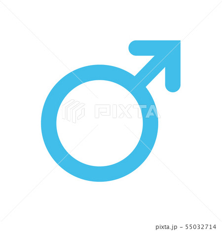 Male, man symbol. Gender and sexual orientation icon or sign concept. 55032714