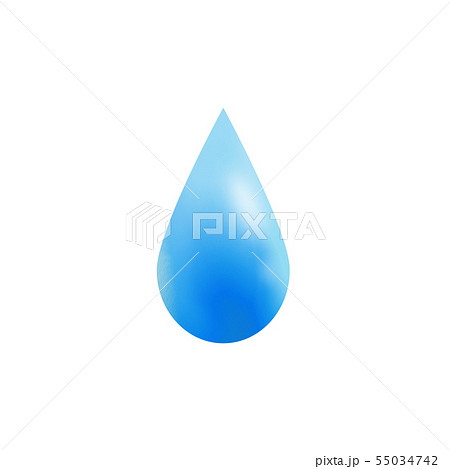 水のアイコン 水滴のイラストのイラスト素材