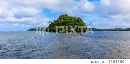 小島神社　パノラマ　【長崎県壱岐市】 55035064