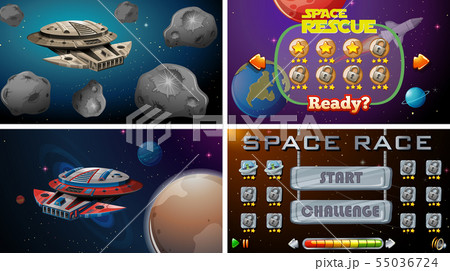 Set of space games 55036724