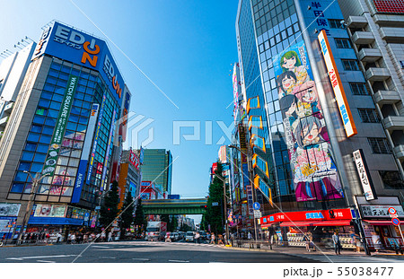日本の東京都市景観 東京・秋葉原。梅雨の晴れ間=2019年7月17日撮影 日本の東京都市景観 東京・秋葉原。梅雨の晴れ間=2019年7月17日撮影 55038477